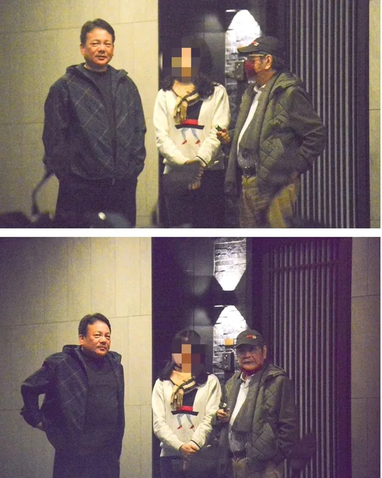 吳乃仁(右)和檢察官聚會惹議，左為陳啟莊。翻攝侯漢廷臉書