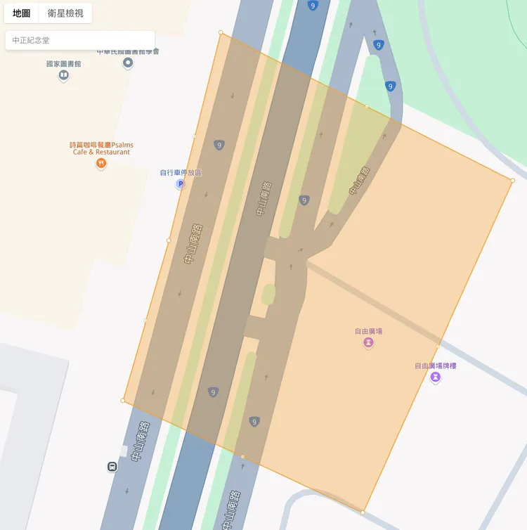 楊斯棓使用軟體MapChecking算出現場人數。翻攝楊斯棓臉書