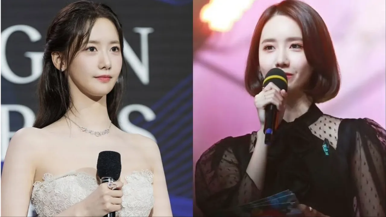 潤娥主持《MBC歌謠大祭典》長達10年。左圖品牌提供、右圖翻攝微博