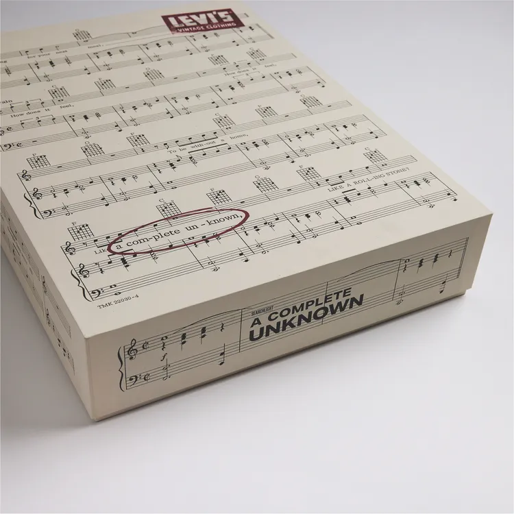 系列包裝盒呈現五線譜造型。品牌提供