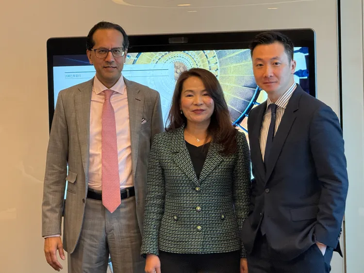 法國巴黎銀行財富管理舉行2025年投資展望記者會，圖中為法國巴黎銀行財富管理台灣區負責人林素真。呂承哲攝