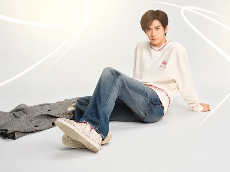 易烊千璽拍攝Golden Goose新春廣告。品牌提供