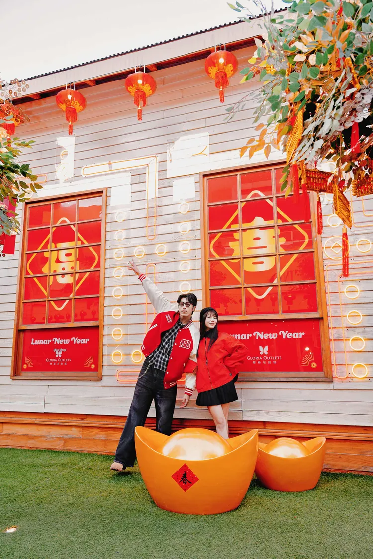 一期左側「霓虹貪食蛇打卡牆」是不能錯過的拍照熱點。業者提供