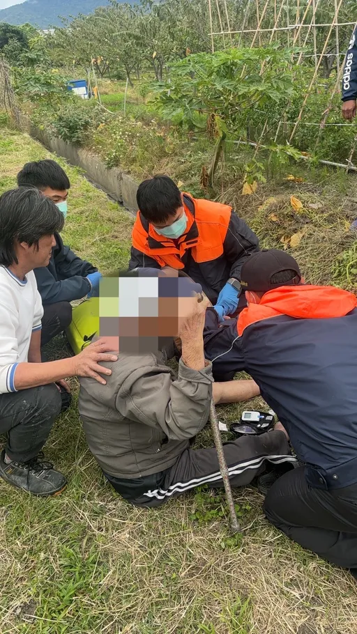 台東90歲翁寒冬走失 今早發現跌落水溝獲救