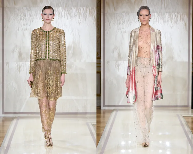 Giorgio Armani 2025春夏高訂服。品牌提供