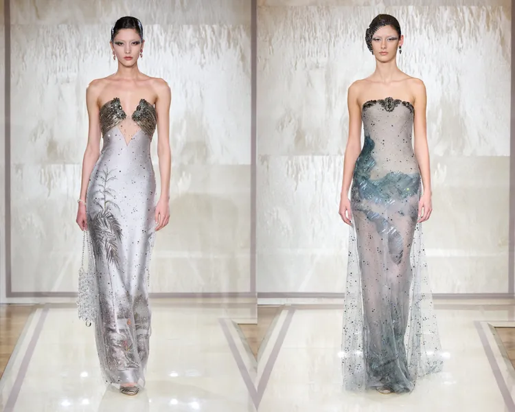 Giorgio Armani 2025春夏高訂服。品牌提供