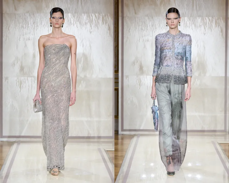 Giorgio Armani 2025春夏高訂服。品牌提供