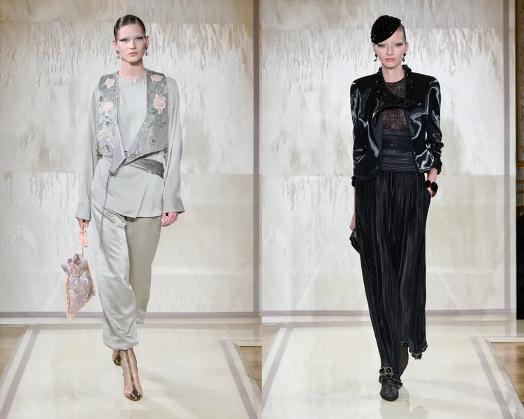 Giorgio Armani 2025春夏高訂服。品牌提供