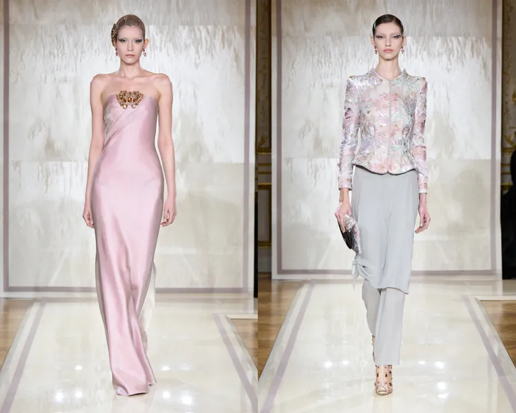 Giorgio Armani 2025春夏高訂服。品牌提供