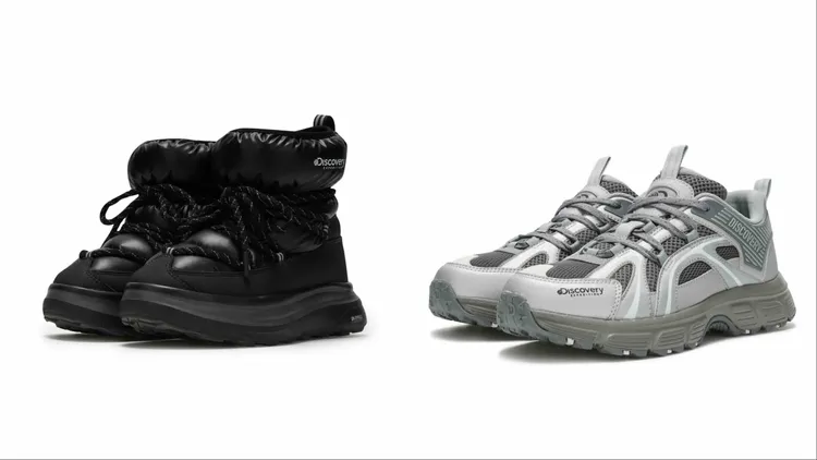 Discovery Expedition HAYNEY GLOW短靴（左）4690元、HYPER SANDY休閒鞋（右） 3490元。品牌提供
