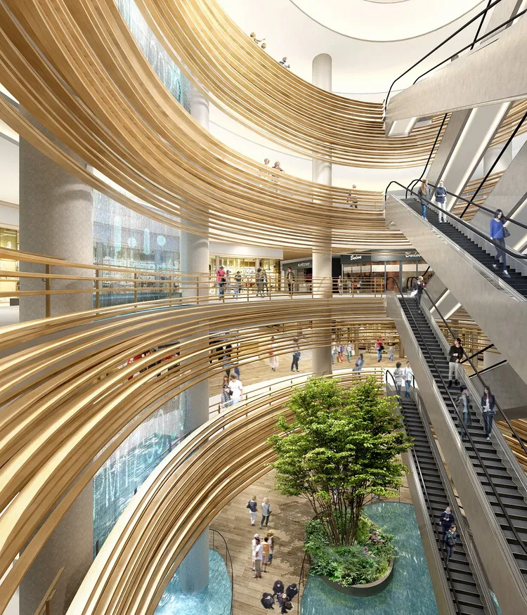 南港LaLaport將與南港展覽館、中信園區等處以空橋連接。三井提供