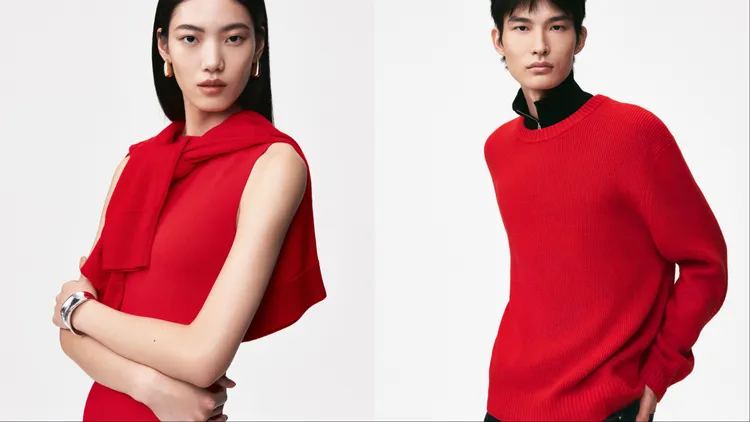 COS替單品注入新春應景的紅色調。品牌提供