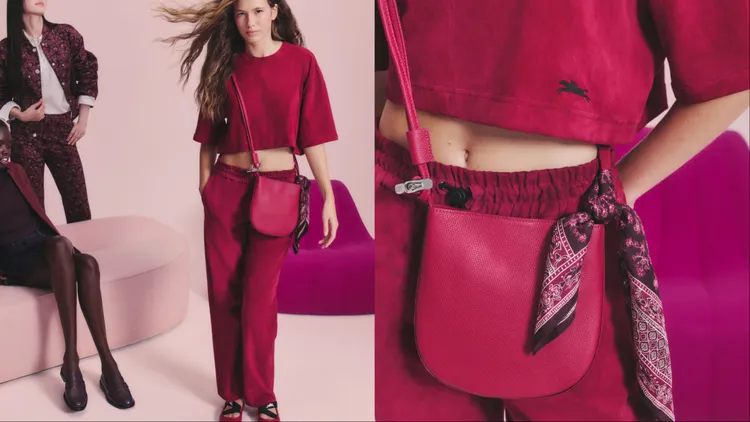 Le Roseau斜背袋在細節處延續經典竹節扣元素。品牌提供