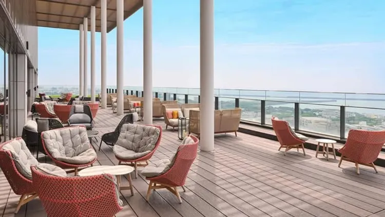 花蓮潔西艾美渡假酒店是當地最高地標，可遠眺市景。