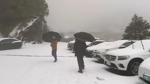 寒流報到!合歡山積雪達6公分 鳶峰至大禹嶺車輛限掛雪鏈