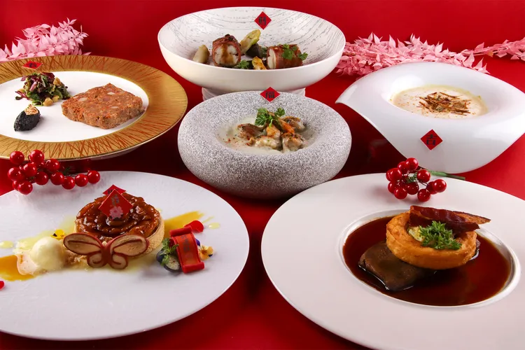 巴賽麗廳La Brasserie 法國各地精選名饌，呼應節慶禮讚。業者提供