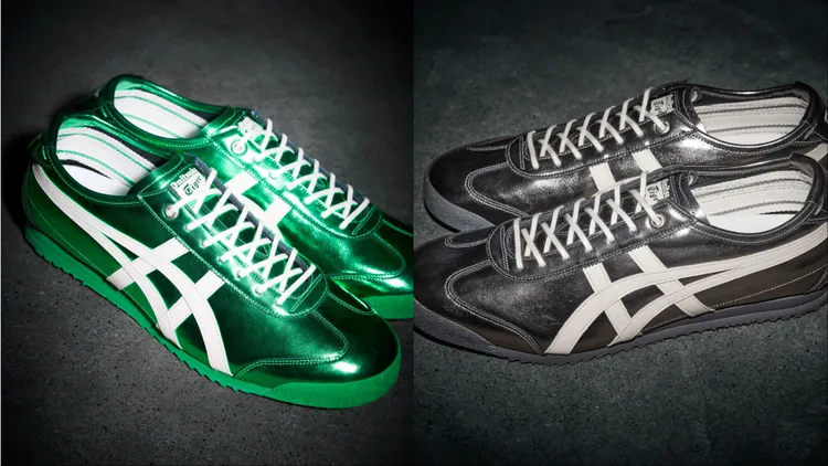 高反光金屬材質、經典虎爪條紋呈現出極具張力的視覺效果。品牌提供