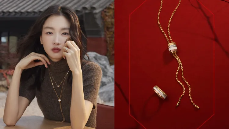 周冬雨戴上BOUCHERON珠寶過新年。品牌提供