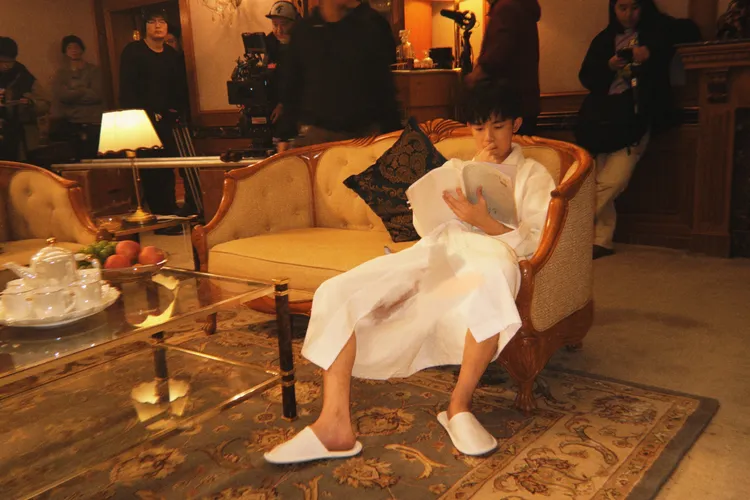 李明德（圖）稱自己衣著單薄在寒冬片場苦等馬天宇。翻攝李明德微博