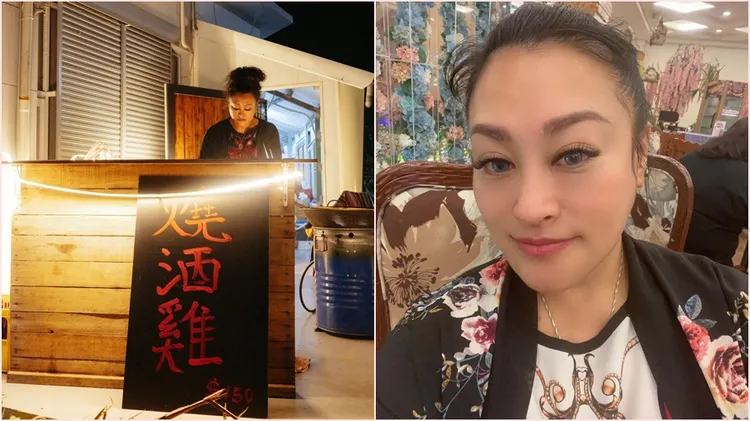 紀曉君跟老公一起在台東賣起燒酒雞，不少民眾都去朝聖也讓她生意好賣不夠。翻攝自紀曉君臉書