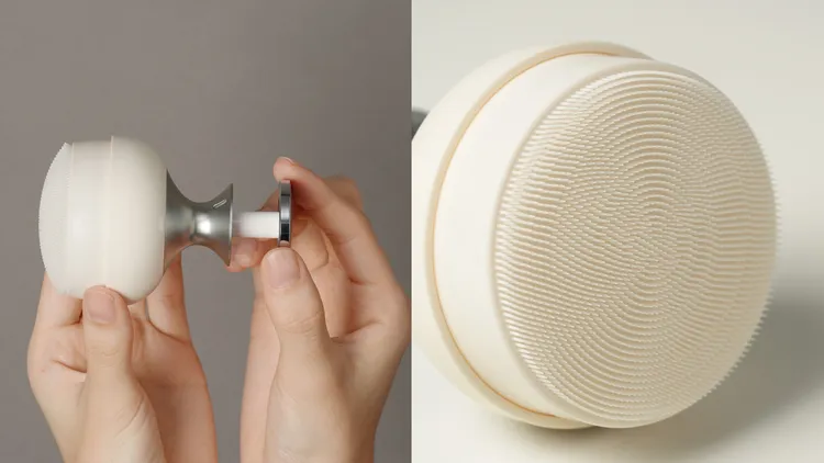 NUEVA Puffie純淨氣墊潔顏刷擁有2000根仿真毛感精密刷毛。品牌提供