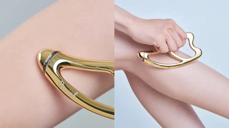 DR.CINK 24K金EMS微電流美容雕塑儀也可用作身體按摩。品牌提供