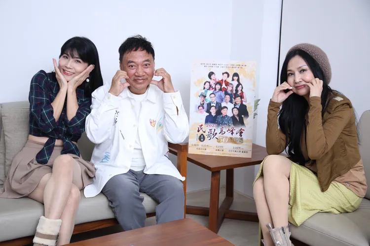 施孝榮、于台煙、陳艾湄下周將在台北小巨蛋開唱。彭欣偉攝