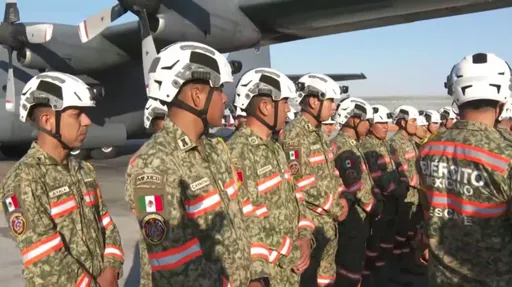 好鄰居!墨西哥派72壯士支援打火 加州州長機場迎接