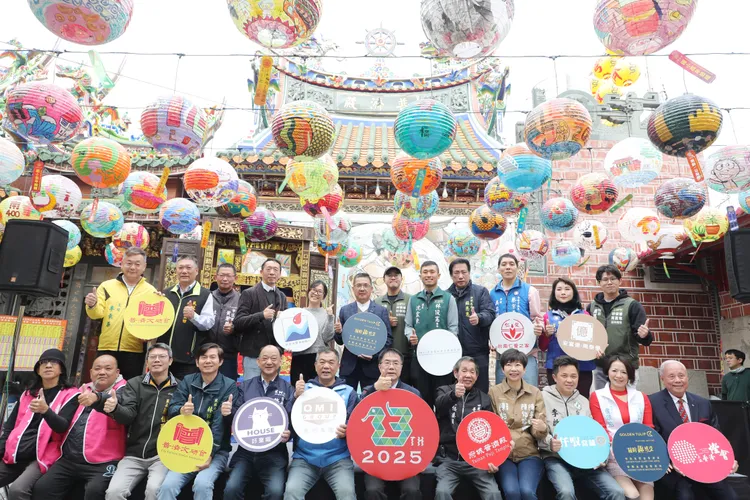 普濟燈會1月24日開展，今天市府舉行記者會行銷。南市府提供