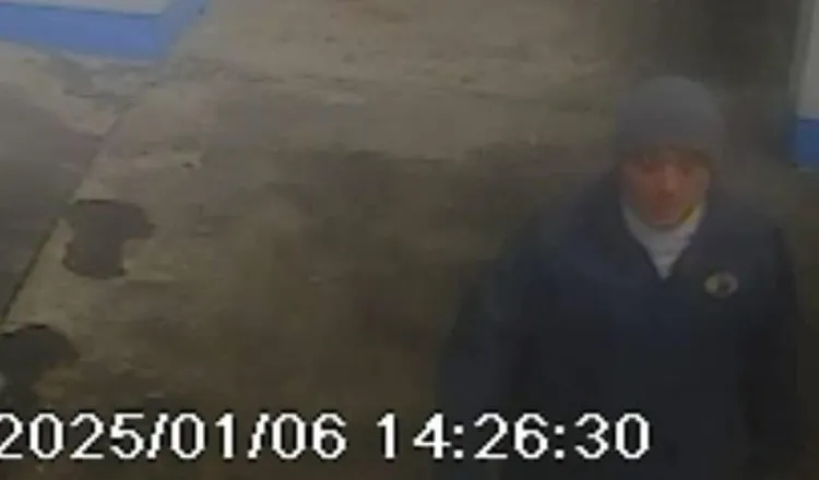 帶毛帽逃亡的王翻攝畫面攝畫面