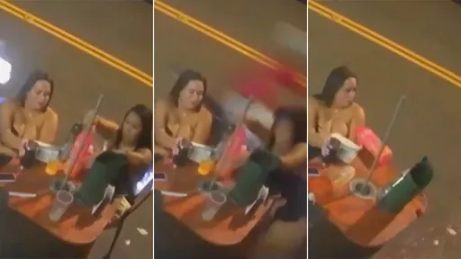 傻眼影片|馬路邊擺桌聚餐 一轉頭身邊朋友怎麼不見了