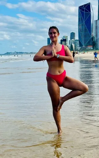 艾琳身材很健美。翻攝艾琳微博