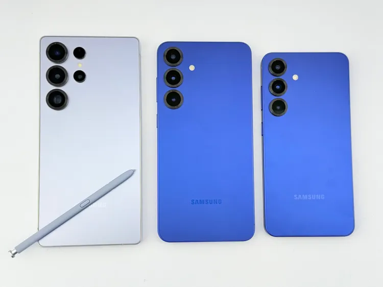 S25 Ultra、S25+與S25 分別為6.9吋、6.7吋與6.2吋。趙筱文攝