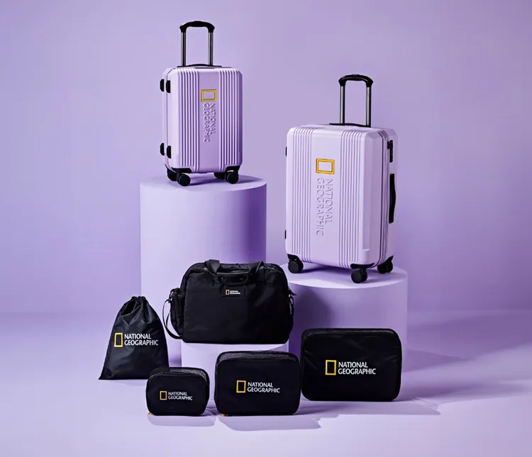 國家地理服飾Maple行李箱（薰衣草紫），20吋／7480元、26吋／8780元。品牌提供