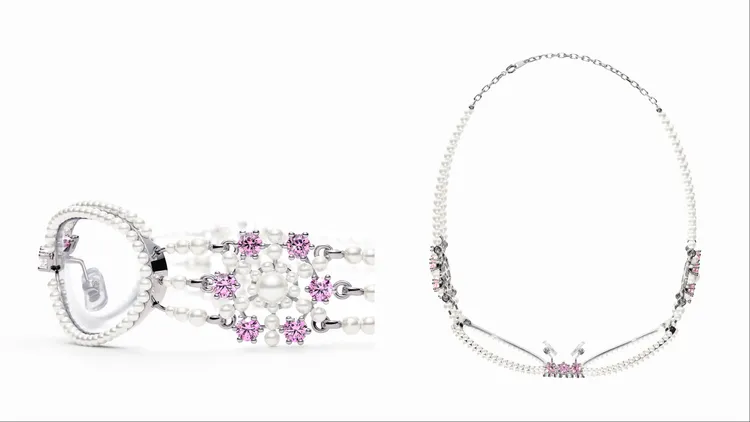 Bijou De 02款式一次擁有墨鏡、髮箍、項鍊等多種用途。品牌提供