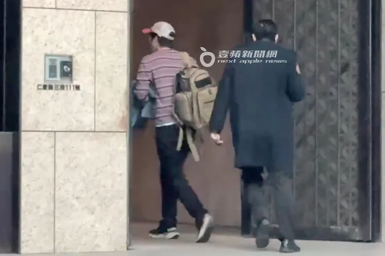 王力宏返台直奔3個小孩的家。特勤中心攝
