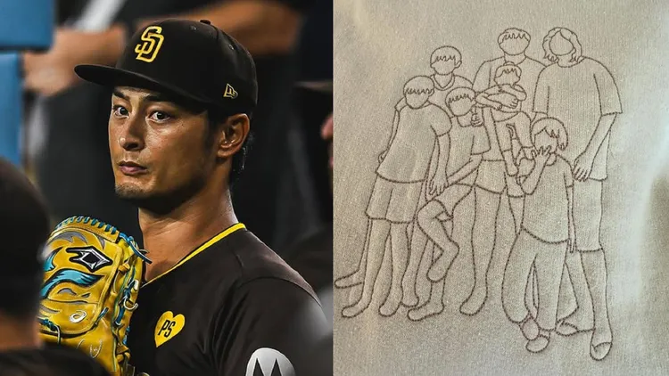 達比修有去年透露和前妻生的2個兒子到聖地牙哥與他團聚，和他現在的家庭相處融洽，妻子山本聖子把小孩們的合照身影繡在衣服上。翻攝達比修有IG