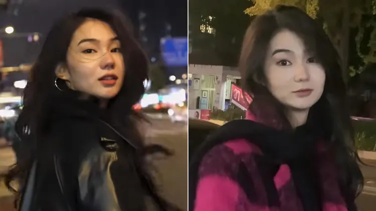 伊伊伊（中）被認為神似張曼玉。翻攝自伊伊伊抖音