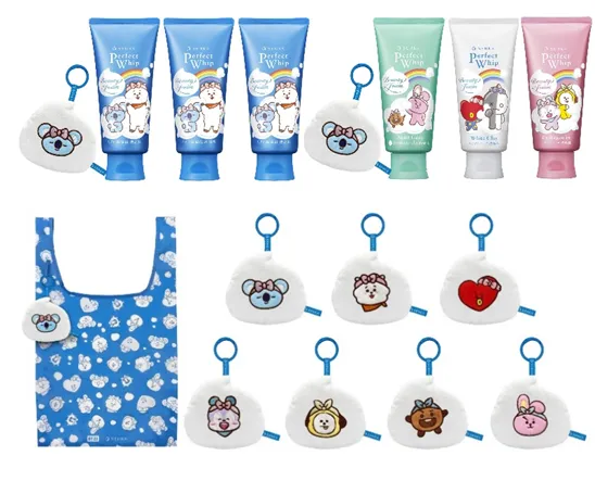 即日起在各通路購買3支專科超微米潔顏乳系列BT21特別版，就會自7款絨毛收納環保袋中隨機贈送一款。品牌提供