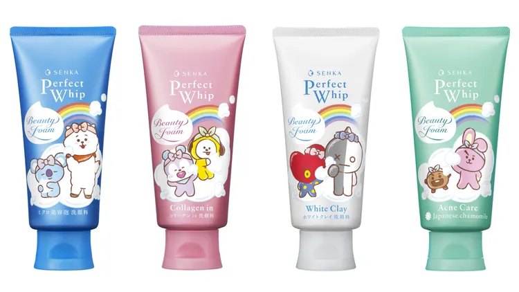 專科超微米潔顏乳系列BT21特別版，145至165元。品牌提供