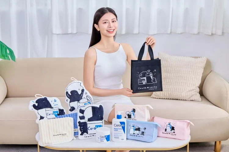 CeraVe適樂膚攜手人氣插畫家Cherng，帶來適樂膚 x LAIMO來貘限量好禮。品牌提供
