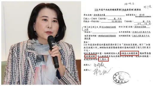 王鴻薇砍1億「連頭盔都砍」!律師怒:消防隊員的命不是命?