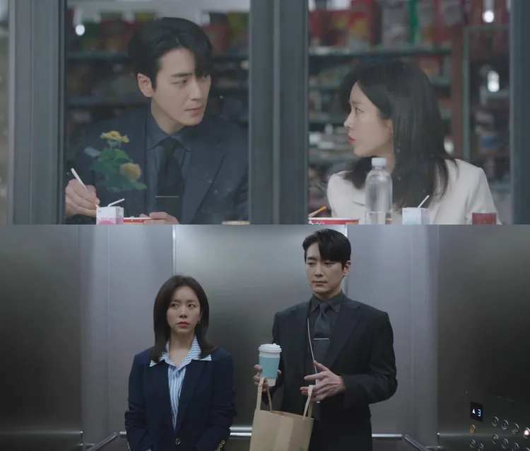 李浚赫劇中擔心老闆韓志旼忘了吃飯，超商製作美味辣炒年糕、買麵包餵食。翻攝Hami Video