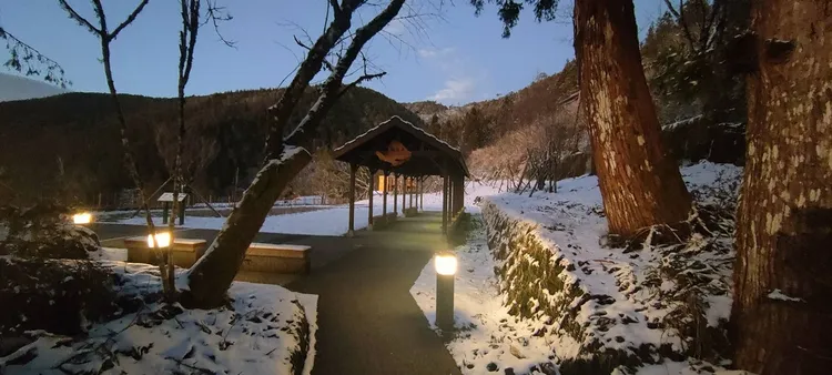 太平山積雪景象。翻攝《太平山國家森林遊樂區》臉書