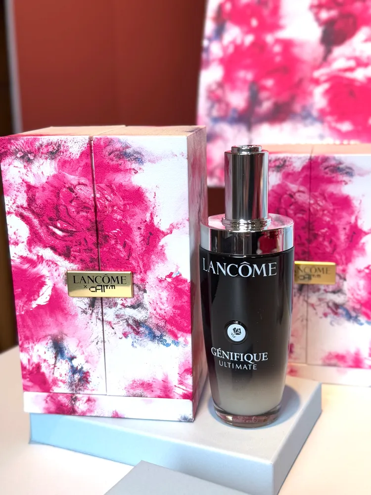 蘭蔻超極限肌因賦活露巴黎玫瑰限定版，115ml／8500元。張家玲攝