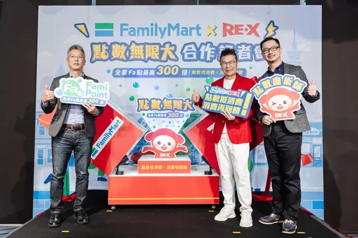 全家便利商店联手RE‧X Fa 点回馈最高300倍!消费与折抵双重抽