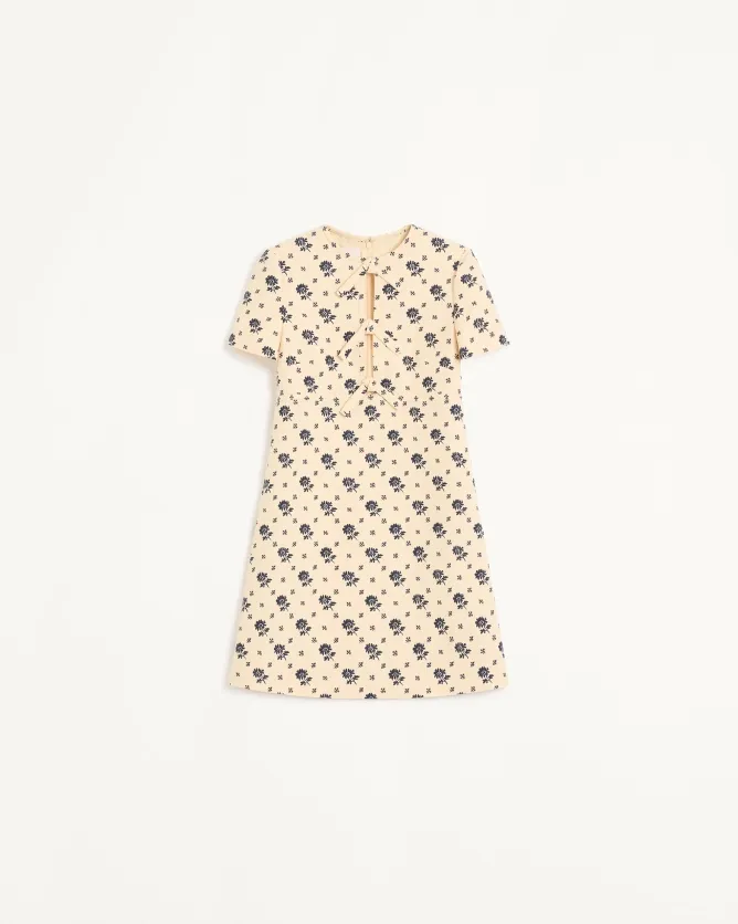 Valentino CREPE COUTURE花卉印花短款連身裙，16萬6000元。品牌提供