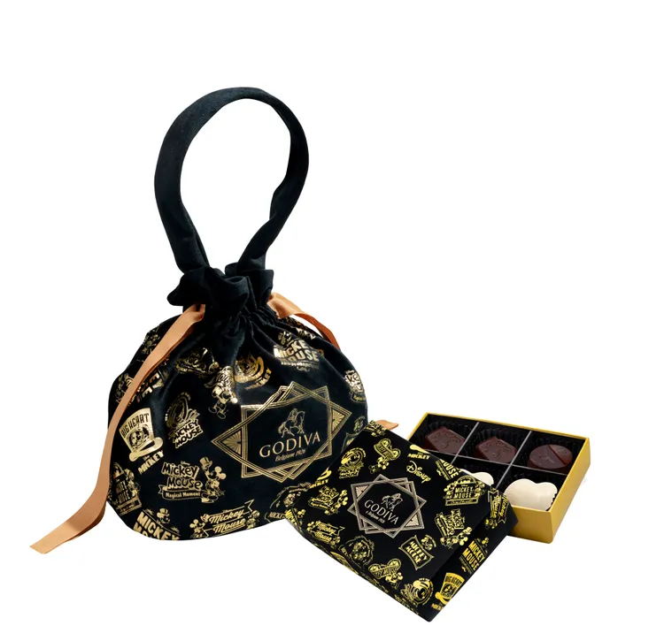 GODIVA 經典米奇造型巧克力禮袋6顆裝。業者提供