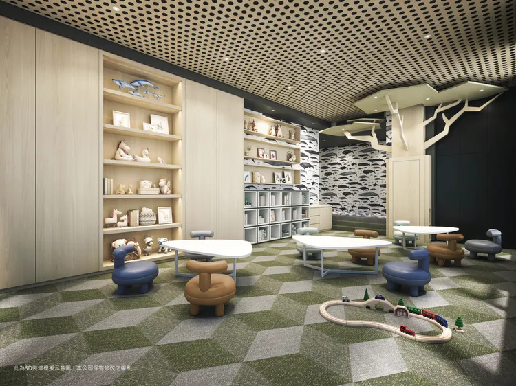 「綠廳院」休閒設施規劃有交誼廳、健身房、多功能室、KTV視聽室、兒童遊戲室、運動吧、閱覽室等！城揚提供