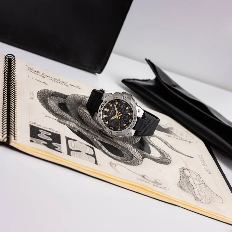 G-SHOCK蛇年紀念腕錶以「銜尾蛇」為靈感。品牌提供